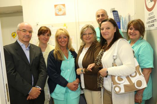 pesonale del Pronto Soccorso e della scuola  S. Laghi