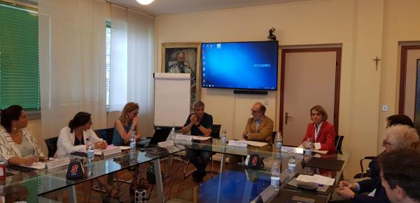 Il vicegovernatore regionale Riccardo Riccardi all'IRCCS Burlo Garofolo per la conferenza stampa sulla donazione del sangue cordonale 